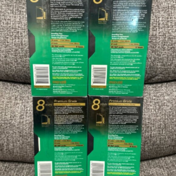 FACTORY SEALED Maxell Videocassette New in Box Blank VHS Lot of 4 - Picture 3 of 3